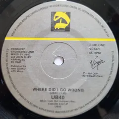 UB40 DEP International – Where Did I Go Wrong (Vinyl, 7")