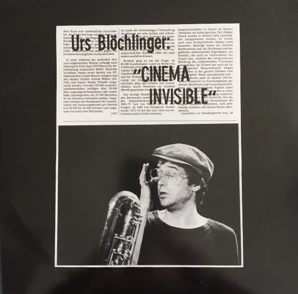 Urs Blöchlinger – Cinéma Invisible
