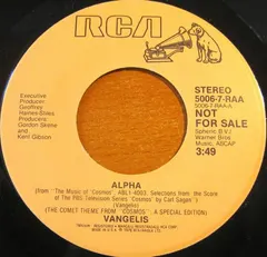 Vangelis – Alpha (Vinyl, 7")