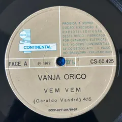 Vanja Orico – Vem Vem (Vinyl, 7")