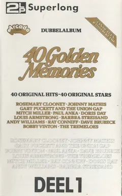 Various – 40 Golden Memories (Cassette, Compilation)