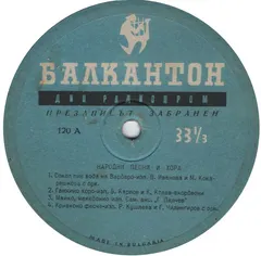 Various – Народни Песни И Хора (Vinyl, LP)