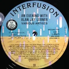 Various – An Evening With Alan Jay Lerner (Vinyl, LP)