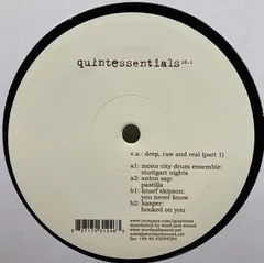 Various – Deep, Raw And Real (Part 1) (Vinyl, 12")