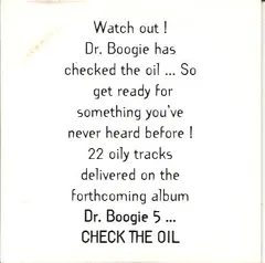 Various – Dr. Boogie 5 ... Check The Oil (CD, Promo)