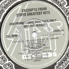 Various – Excerpts From Stiffs Greatest Hits (Vinyl, 7")