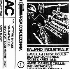 Various – Italiano Industriale (Cassette, Compilation)
