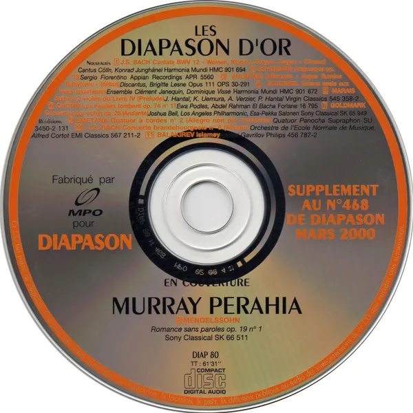 Various – Les Diapason D'Or De Mars 2000
