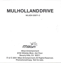 Various – Mulholland Drive (CD, EP)