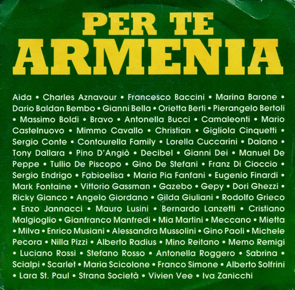 Various – Per Te Armenia