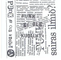 Various – Punk Ei Ole Kuollut (CDr, Compilation)