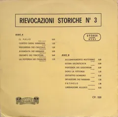 Various – Rievocazioni Storiche N° 3 (Vinyl, LP)