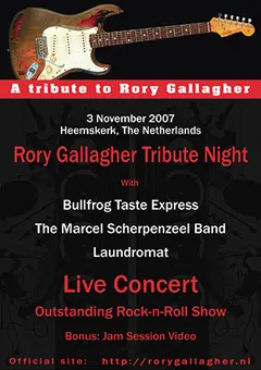 Various – Rory Gallagher Tribute Night Live (DVD, DVD-Video)