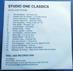 Various – Studio One Classics (CDr, Compilation)