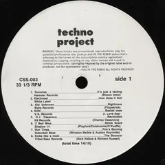 Various – Techno Project 3 (Vinyl, 12")