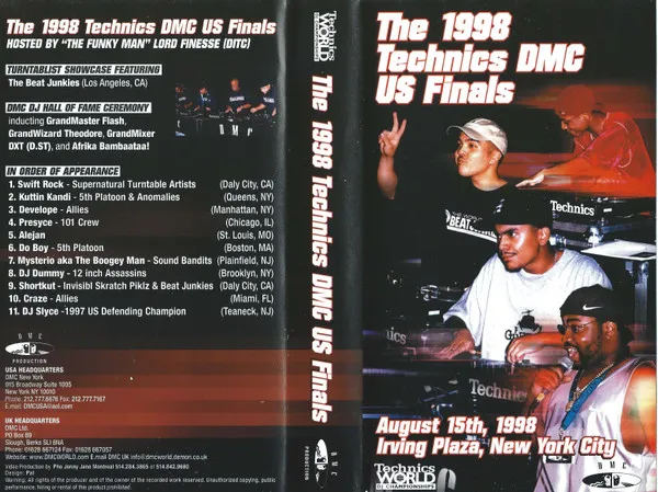 Various – The 1998 Technics DMC US Finals