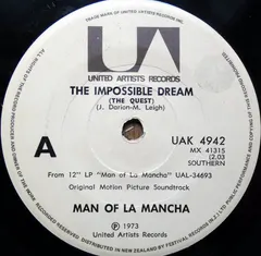 Various – The Impossible Dream (The Quest) (Vinyl, 7")