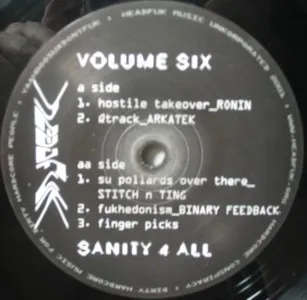 Various – Volume Six - Sanity 4 All