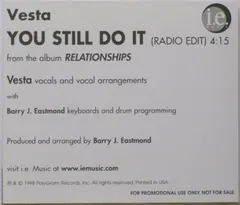 Vesta* – You Still Do It (CD, Single)