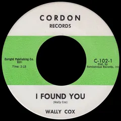 Wally Cox – I Found You (Vinyl, 7")