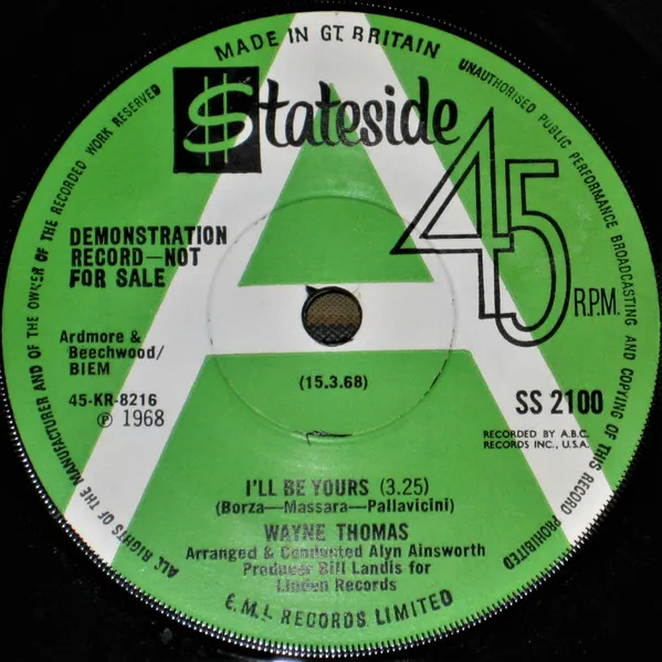 Wayne Thomas (2) – I'll Be Yours