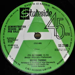 Wayne Thomas (2) – I'll Be Yours (Vinyl, 7")
