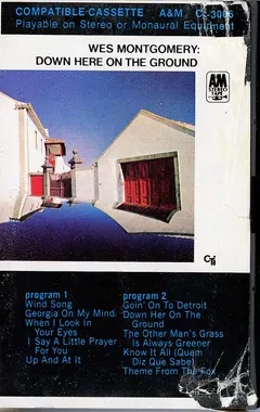 Wes Montgomery – Down Here On The Ground (Cassette, Album)