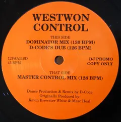 Westwon – Control (D-Code Remixes) (Vinyl, 12")