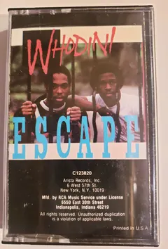 Whodini Jive – Escape (Cassette, Album)