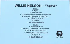 Willie Nelson – Spirit (Cassette, Advance)