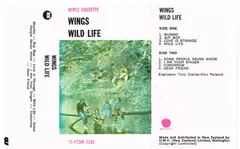 Wings (2) – Wild Life (Cassette, Album)