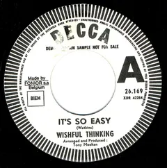 Wishful Thinking – It's So Easy (Vinyl, 7")