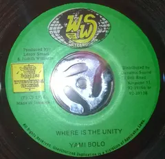 Yami Bolo – Where Is The Unity (Vinyl, 7")