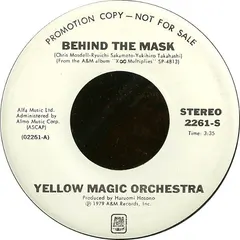 Yellow Magic Orchestra A&M Records – Behind The Mask (Vinyl, 7")