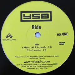 YSB – Ride (Vinyl, 12")
