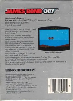 007 James Bond — Atari 2600 Price & Value