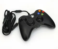 Black Xbox 360 Wired Controller