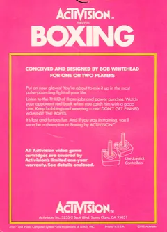 Boxing — Atari 2600 Price & Value