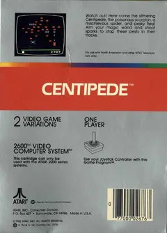 Centipede — Atari 2600 Price & Value