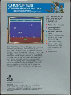 Choplifter! — Atari 5200 Price & Value