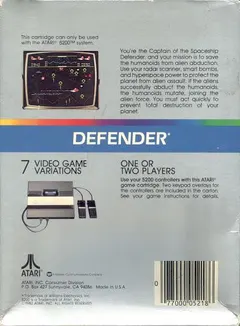 Defender — Atari 5200 Price & Value