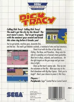 Dick Tracy — Sega Master System Price & Value