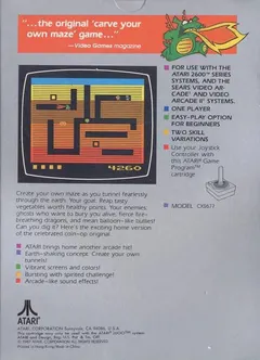 Dig Dug — Atari 2600 Price & Value