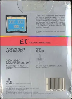 ET the Extra Terrestrial — Atari 2600 Price & Value