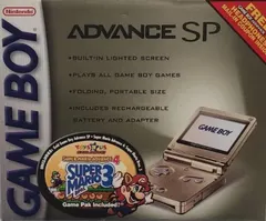 Gold GameBoy Advance SP [Super Mario Advance 4 Bundle]