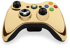 Gold Xbox 360 Wireless Controller