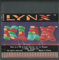 Klax — Atari Lynx Price & Value