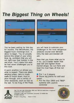 MotoRodeo — Atari 2600 Price & Value