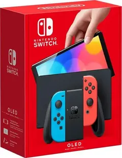Nintendo Switch OLED with Blue and Red Joy-Con
