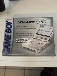 Pearl White Gameboy Advance SP